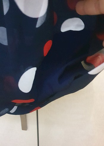 Puantiye Desenli Midi Hamile Etek - Görsel 6