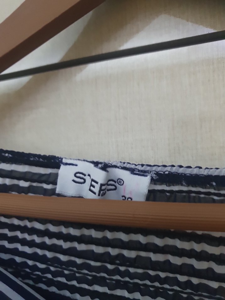 Puantiye Desenli Midi Hamile Etek - Görsel 3