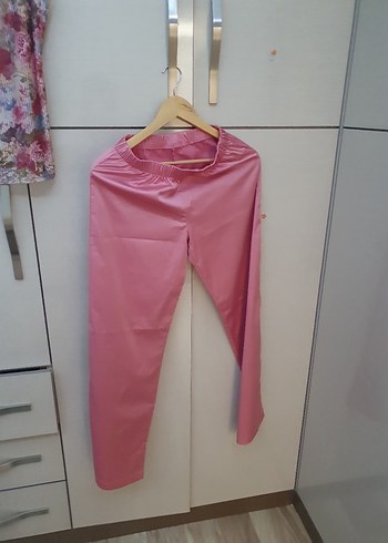 s Beden pembe Renk Pembe Batik Desenli Kısa Kadın Pijama Takımı