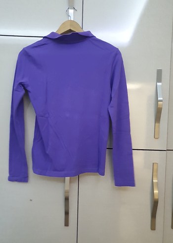 m Beden mor Renk us.polo bluz uzun kollu