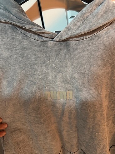 eskitme detaylı puma sweatshirt - Görsel 2