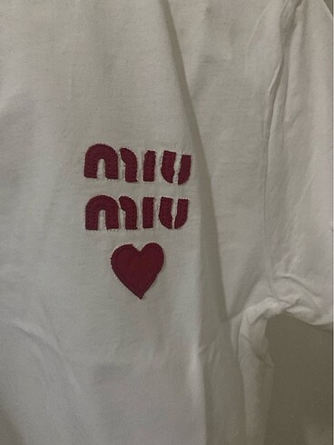 Miu Miu Miu miu oversize tişört