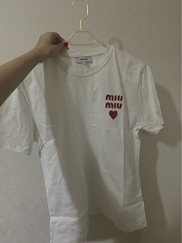 m Beden beyaz Renk Miu miu oversize tişört