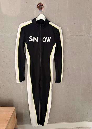 Twist Siyah Fermuarlı Kadın Termal Tulum - Görsel 2