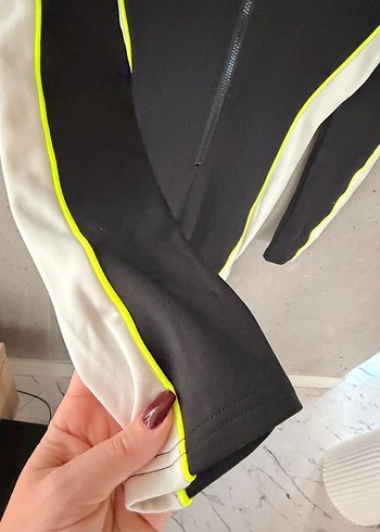 Twist Siyah Fermuarlı Kadın Termal Tulum - Görsel 5