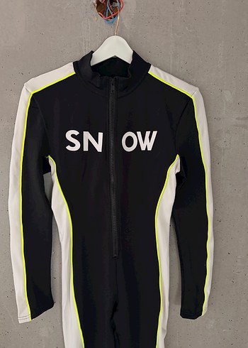 Twist Siyah Fermuarlı Kadın Termal Tulum - Görsel 3