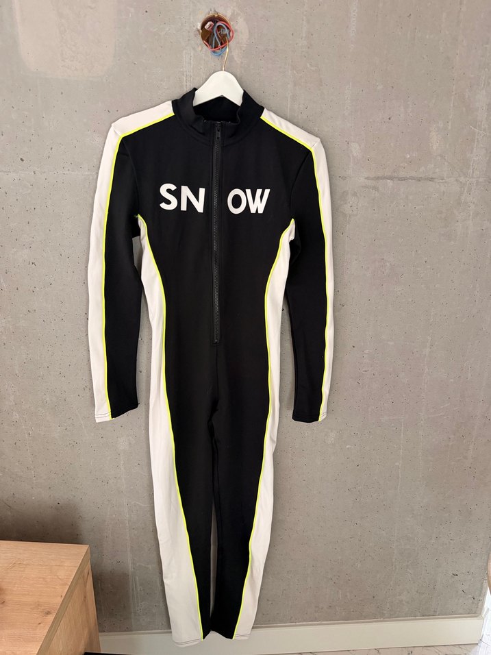 Twist Siyah Fermuarlı Kadın Termal Tulum - Görsel 2