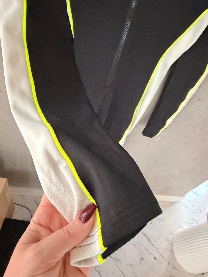 Twist Siyah Fermuarlı Kadın Termal Tulum - Görsel 5