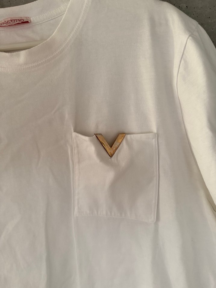 Orjinal Valentino Beyaz Tshirt - Görsel 2