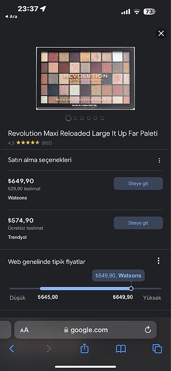 Beden Renk Revolution Far Paleti