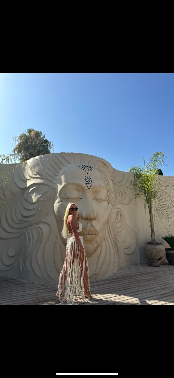 Krem Bohem Plaj Takımı - Görsel 3