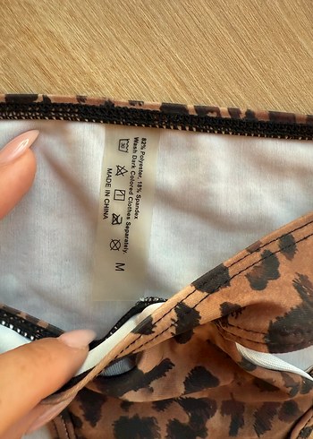 Bohem Leopar Desenli Kadın pareolu bikini takımı - Görsel 9