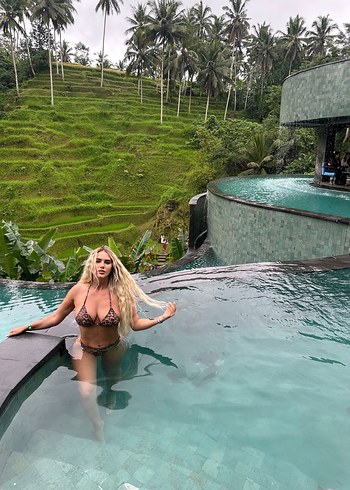 Bohem Leopar Desenli Kadın pareolu bikini takımı - Görsel 5