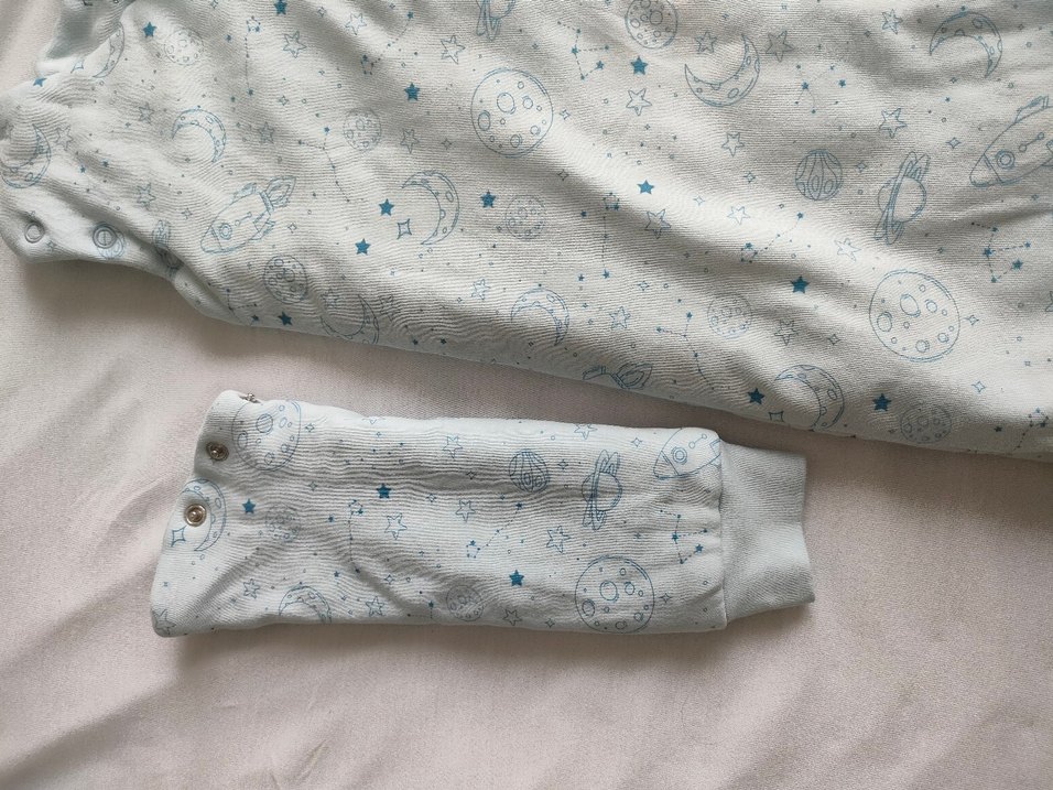 mavi Desenli Bebek Uyku Tulumu - Görsel 3