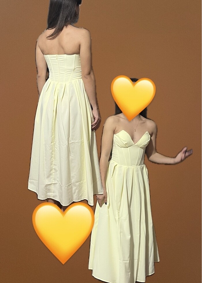 Straplez Pileli Abiye Elbise - Görsel 2