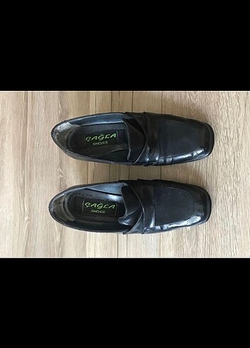 37 Beden siyah Renk Vintage Gerçek deri ayakkabı