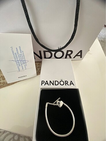 Pandora Orjinal Pandora 17 cm ölçüsü 2sene garantisi sertifikası kutus