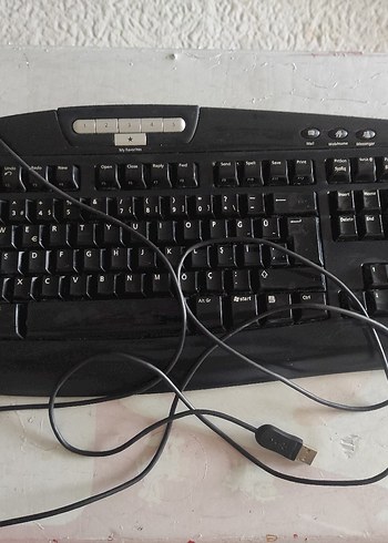 Microsoft marka USB Kablolu Siyah Klavye - Görsel 2