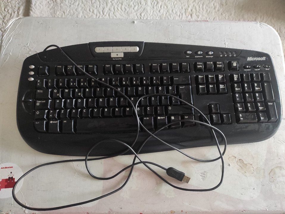 Microsoft marka USB Kablolu Siyah Klavye - Görsel 2