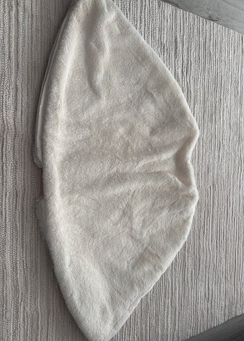 Beyaz broşlu Kürk Detaylı Bolero şal gelin şalı - Görsel 6