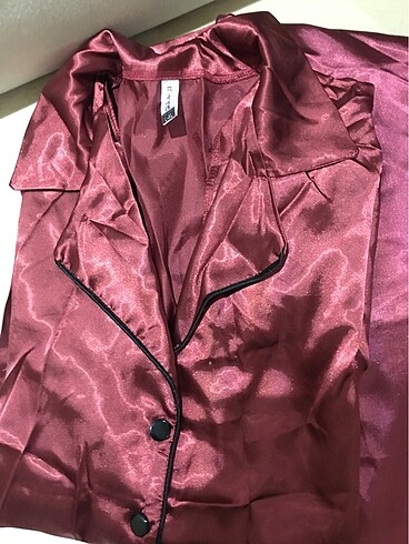 xl Beden çeşitli Renk saten pijama takımı
