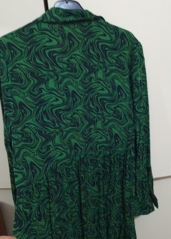 Yeşil Piliseli Uzun Bohem Elbise - Görsel 5