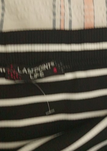 Çizgili Pilili Uzun Kadın Etek - Görsel 4