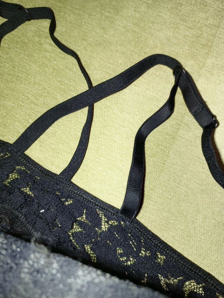 Siyah Dantel Detaylı Goth Grunge Sütyen - Görsel 2