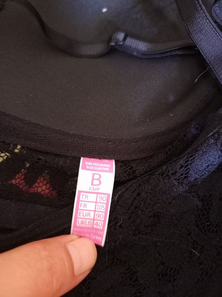 Siyah Dantel Detaylı Goth Grunge Sütyen - Görsel 4