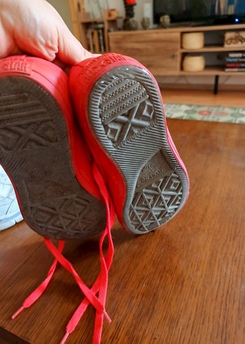 Kırmızı Kadın Spor Ayakkabı Wedge Topuklu - Görsel 7