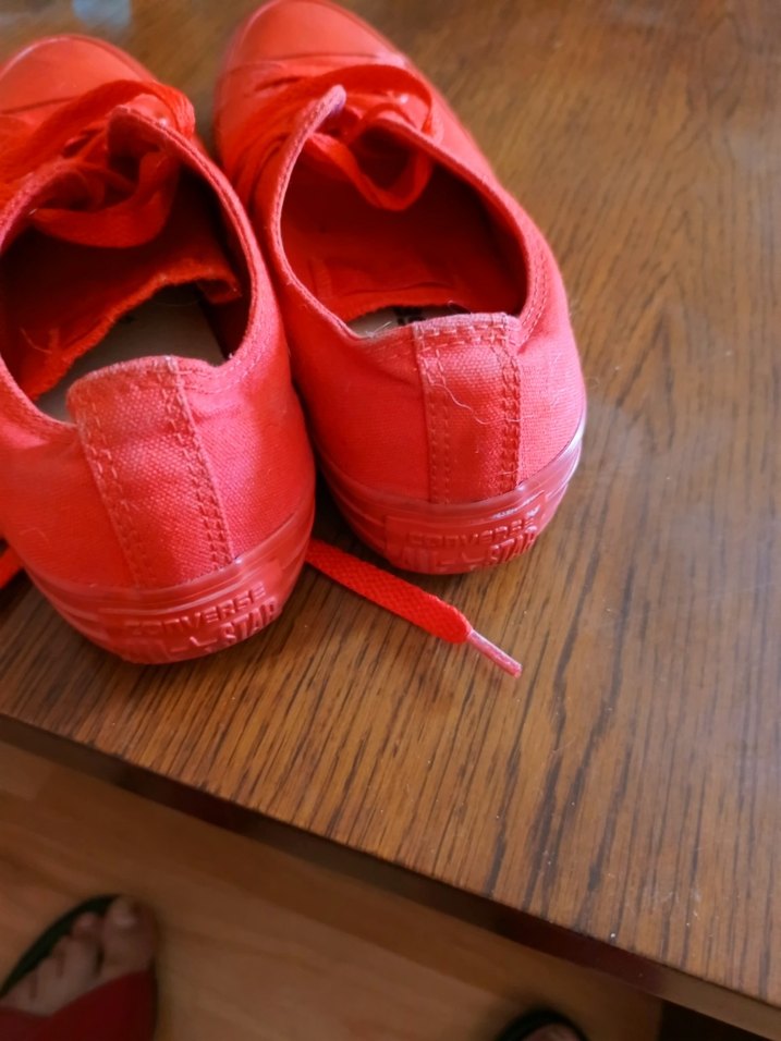 Kırmızı Kadın Spor Ayakkabı Wedge Topuklu - Görsel 2