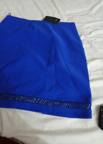 Mavi Pilili Mini Etek - Görsel 3