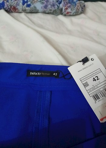 Mavi Pilili Mini Etek - Görsel 5