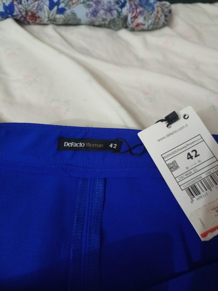 Mavi Pilili Mini Etek - Görsel 5