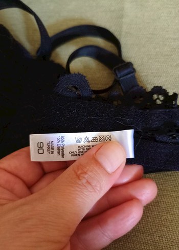 Siyah Dantelli Bohem Vintage Sütyen - Görsel 6