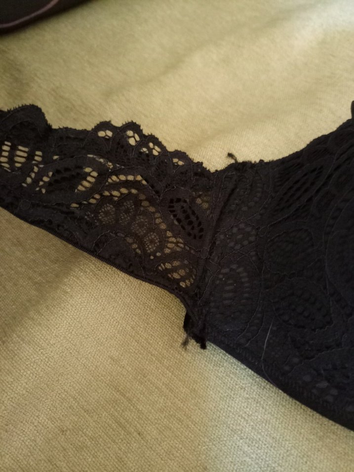 Siyah Dantelli Bohem Vintage Sütyen - Görsel 2