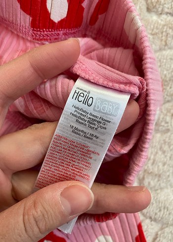 Çiçek Desenli Kız Tayt - Görsel 2