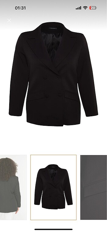 Büyük beden blazer ceket