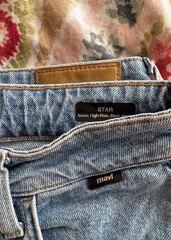 Mavi Düğmeli Rahat Kesim Kadın Kot Pantolon - Görsel 2