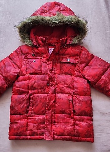 Kırmızı unisex kışlık mont
