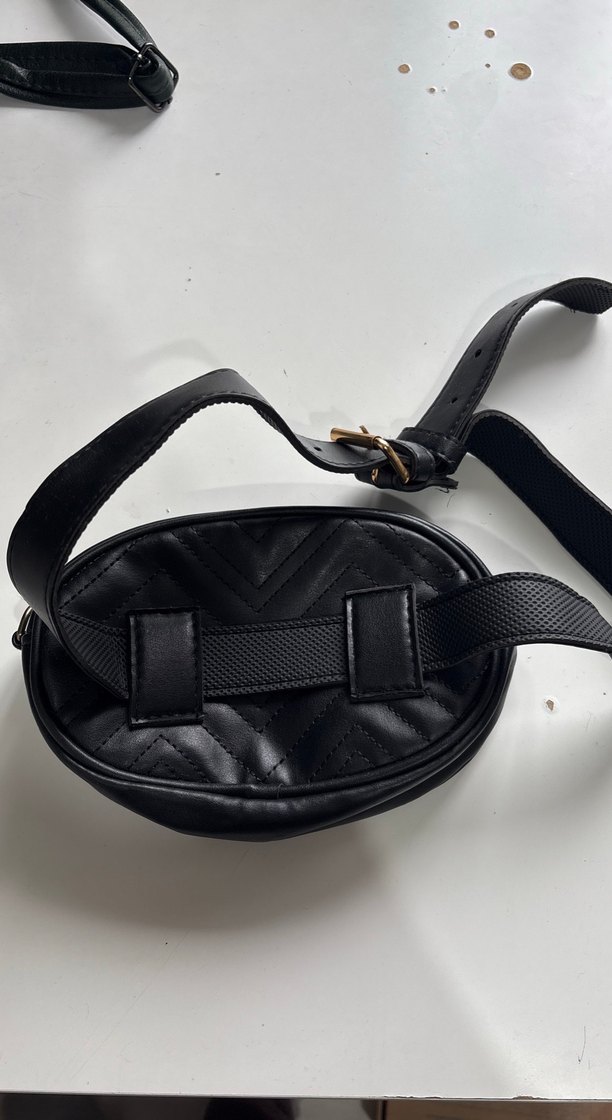 Siyah Deri Kadın Omuz Çantası - Görsel 2