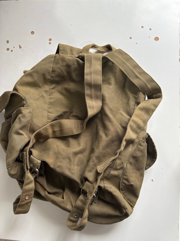 Nakışlı Deri Kadın Sırt Çantası - Görsel 2