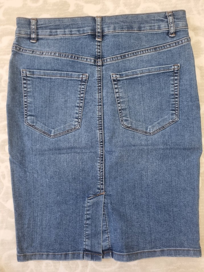 Mavi Denim Midi Kadın Etek - Görsel 3
