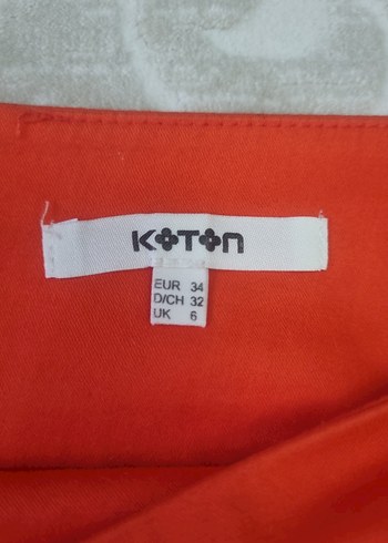 Kadın Kırmızı Piliseli Midi Kalem Etek - Görsel 2