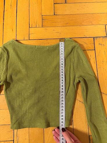 xs Beden yeşil Renk Pull&Bear Crop Üst