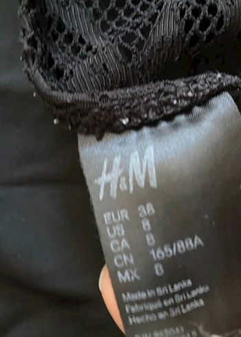 Siyah Dantel Detaylı H&M Mayokini - Görsel 4