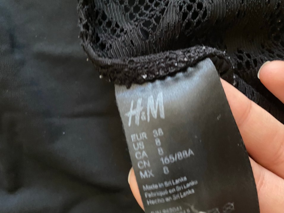 Siyah Dantel Detaylı H&M Mayokini - Görsel 4