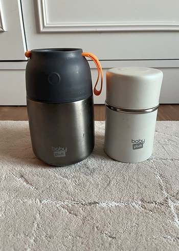 Gri Çocuk Termos Şişeleri ve Isıtıcı Seti - Görsel 5