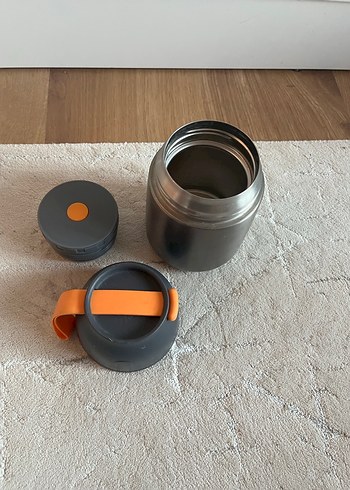 Gri Çocuk Termos Şişeleri ve Isıtıcı Seti - Görsel 4