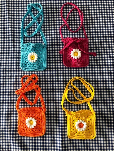 Tasarımcı Renkli bebek ve çocuk çantası